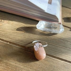 Handmade Rose Quartz Ring